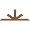 Ekena Millwork Saratoga Timber Gable Bracket, Western Red Cedar, 72"W x 36"H x 1 1/2"D x 5 1/2"F, 12/12 Pitch GBW072X36X0206SAR00SWR - alternate 3